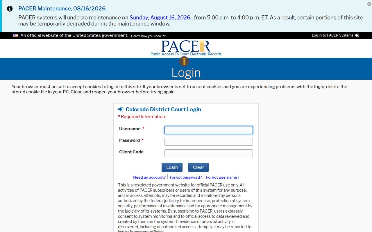 Bethune court docket distinction from federal PACER query